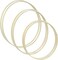 6Pcs Wooden Bamboo Floral Hoops, 3 Sizes Bamboo Macrame Hoop Set Craft Bamboo Rings for DIY Making Wedding, Christmas Wall Hanging and Dream Catcher